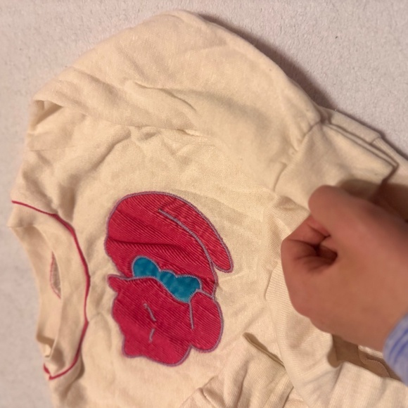 Vintage 90s Made in USA toddler 4T embroidered Cat sweatshirt - Picture 8 of 13